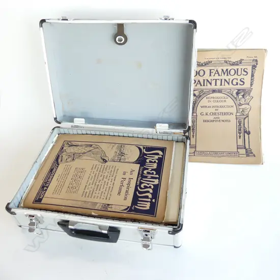 ALLIUMINUM BREIFCASE FULL OF SHEET MUSIC