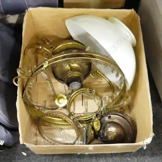 VICTORIAN KEROSENE CEILING PENDANT LAMP 