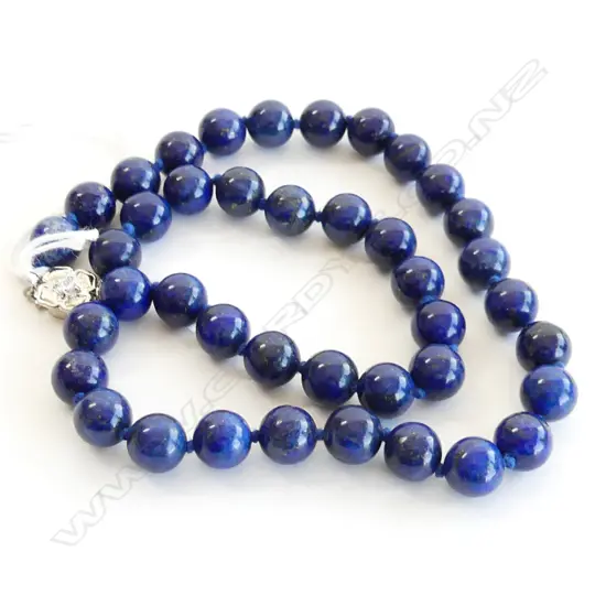LAPIS LAZULI BEAD NECKLACE 