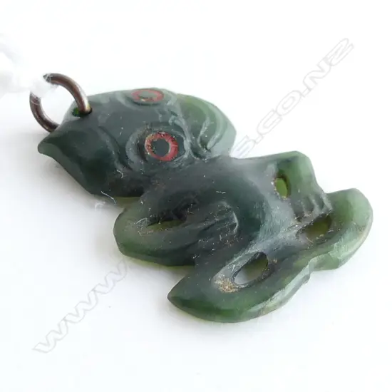 VINTAGE GREENSTONE TIKI H.30mm