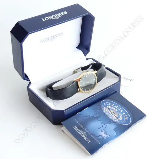 LONGINES 17 JEWEL GOLD PLATE WATCH IN BOX