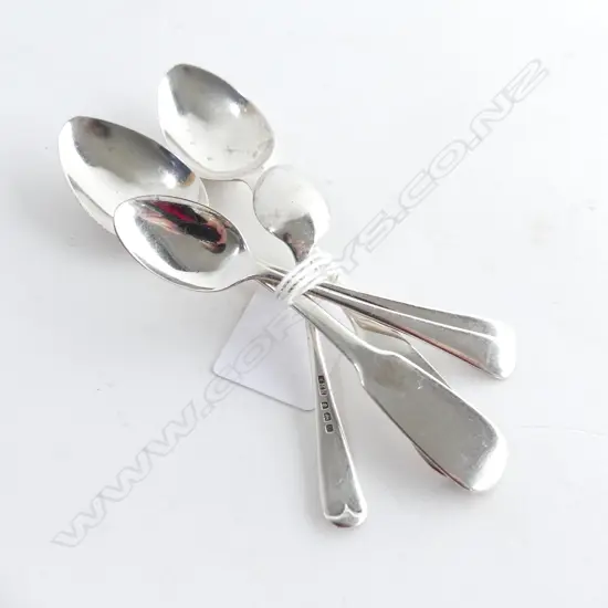 2 GEO S/S TEASPOONS & 3 S/S COFFEE SPOONS 56GMS