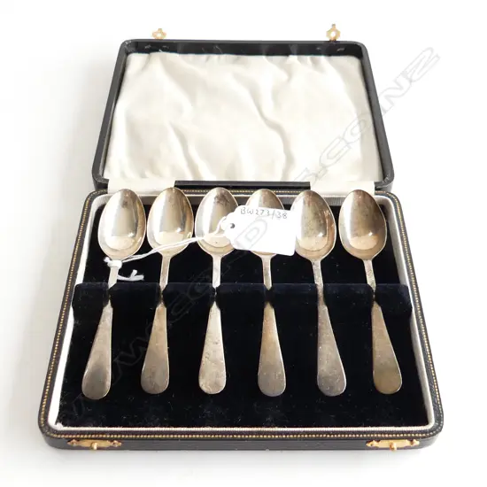CASED SET OF 6 COFFEE SPOONS 76GMS