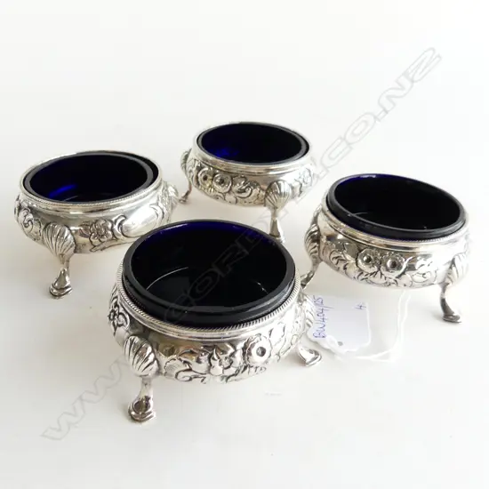 4 STG SILVER SALTS LONDON 1859 246 GRAMS