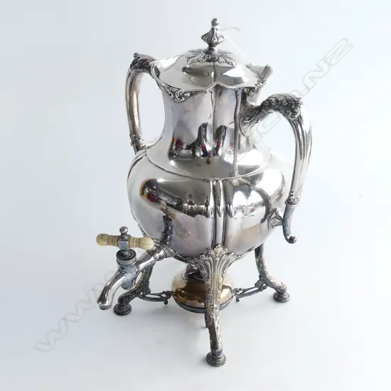 LARGE EP SPIRIT BURNING CHOCLATE POT H340MM