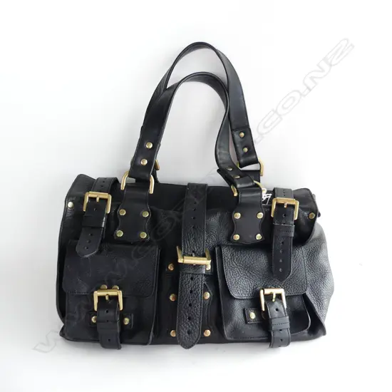 GENUINE MULBERRY LEATHER HAND BAG W.350mm