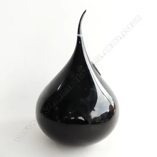 KATIE BROWN ART GLASS SPHERE LABELLED