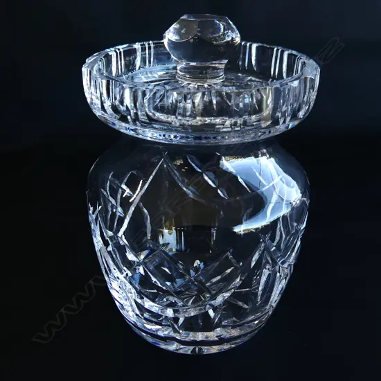 WATERFORD CRYSTAL HONEY POT H 140 MM IN ORIGINAL BOX