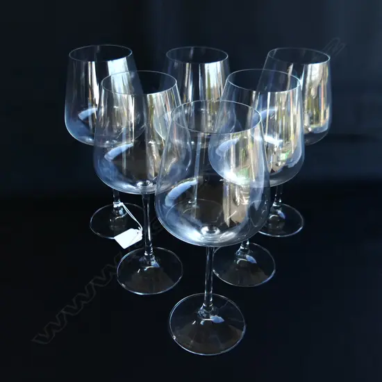 6 LG SPIEGELAU WINE GLASSES H.230mm