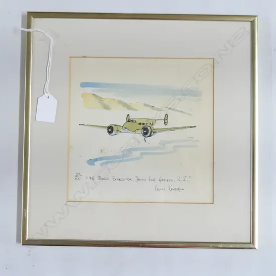 NUMBERED PRINT 22/100 COLIN KENDALL H30 W30MM