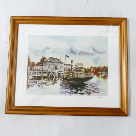 DOUGLAS HORMAN PRINT; STONE STORE, KEMP HOUSE & SS ELIZA HOBSON KERIKERI, 370x495mm 