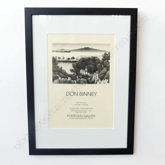 DON BINNEY PORTFOLIO EXHIBITION POSTER 290 X 200 MM