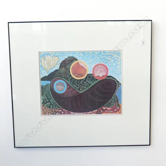 MICHAEL ILLINWORTH PRINT, 'PAINTING 1979' 390x495mm