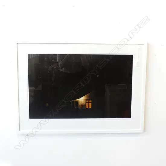 GRAHAME SYDNEY SIGNED FRAMED PRINT 'NIGHT HOUSE II'  475 X 745MM
