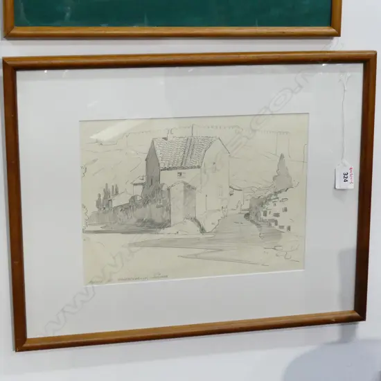 JOHN WEEKS GRAPHITE - VILLENEUVE-LES-AVIGNON 210 X 300MM