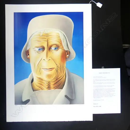MICHAEL SMITHER 'MARY SMITHER' ARTISTS PROOF PRINT 1972 - INITIALED & DATED 2011 600x455mm