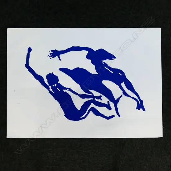 MICHAEL SMITHER 'DOLPHIN AND LOVERS' PRE RUN UNMARKED PRINTERS PROOF? SCREENPRINT 700x440mm