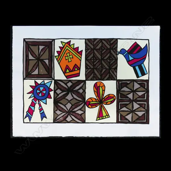 DAGMAR DYCK 'KUPESI STYLES II' UNMARKED PRINTERS PROOF? SCREENPRINT 470x700mm