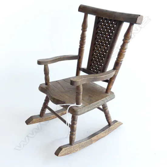 VINTAGE WOODEN ROCKING CHAIR H.200mm