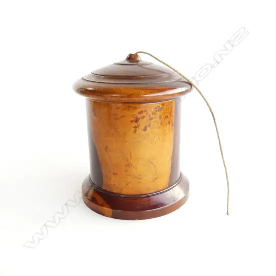 ANTIQUE TREEN STRING DISPENSER H. 150MM