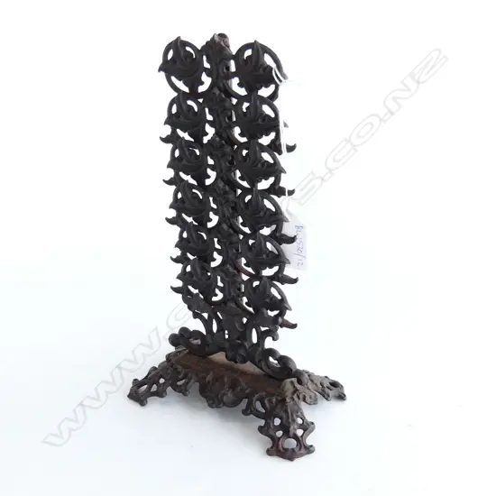 ANTIQUE MID 19thC CAST IRON LETTER STAND; Zimmerman of Hanau H.240mm