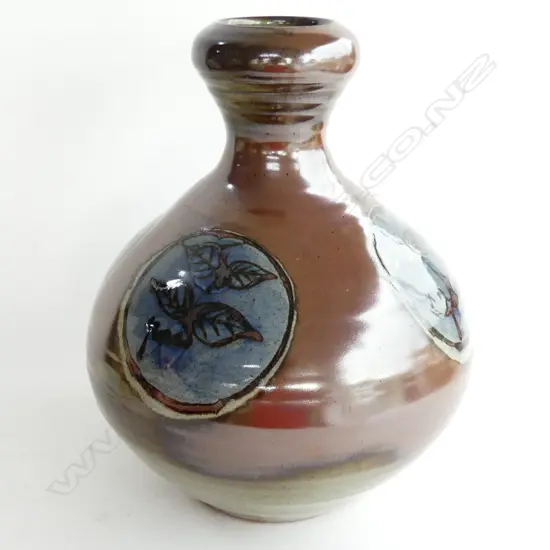 LARGE NZ POTTERY VASE JAPANESE STYLE H350MM