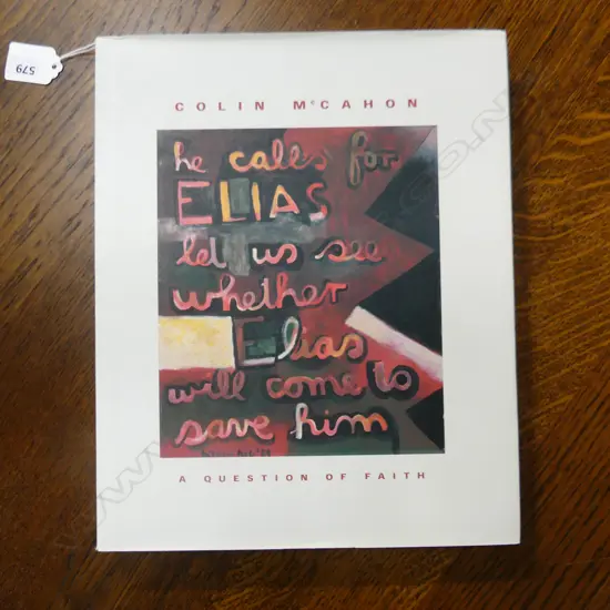 COLIN MCCAHON - A QUESTION OF FAITH (HARDCOVER) 