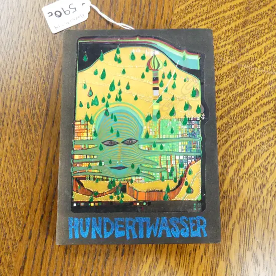 HUNDERTWASSER 1974 EXHIBITION BOOK PROFUSELY ILLUSTRATED WITH FOIL INSETS