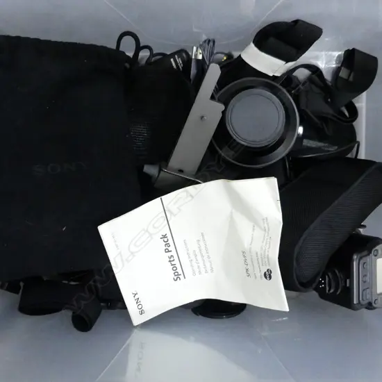 LOT ASST CAMERA ACCESSORIES INCL. UNDERWATER CASES ETC