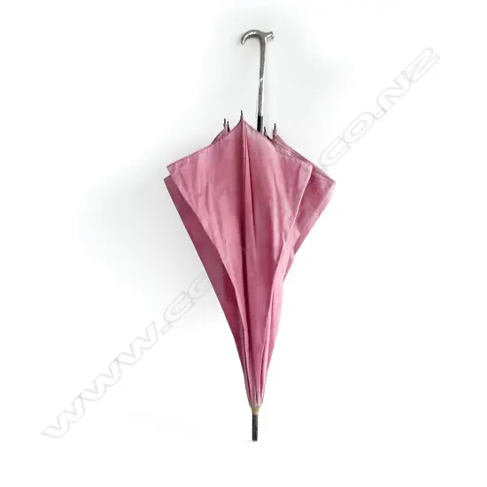 VICTORIAN STERLING SILVER HANDLE UMBRELLA LONDON 1899, L.860MM