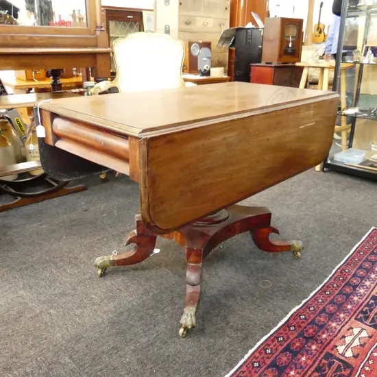 WILLIAM IV MAHOGANY PEMBROKE TABLE L 1000 MM c.1830