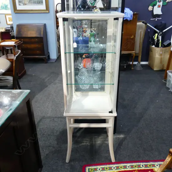ITALIAN DISPLAY CABINET w. 2 SHELVES 500x400x1500mm