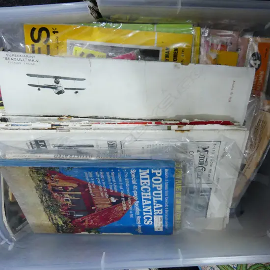 LOT ASST VINTAGE MAGAZINES - HOBBIES WEEKLY/POPULAR MECHANICS ETC/FLIGHT ETC