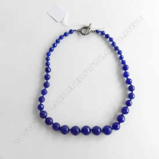 AFGHAN LAPIS LAZULI BEAD NECKLACE  ? ?