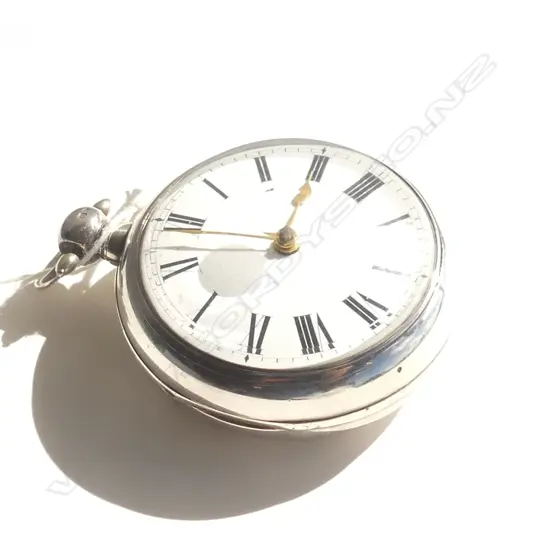 GENT'S ANTIQUE SILVER PAIR CASE POCKET WATCH