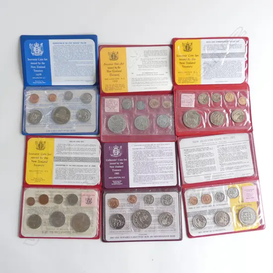 BAG 6 ASST NZ COIN ISSUE SETS 