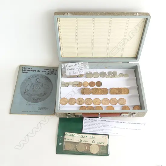 CASE OF ASST. AUSTRALIAN PRE DECIMAL COINS ETC...
