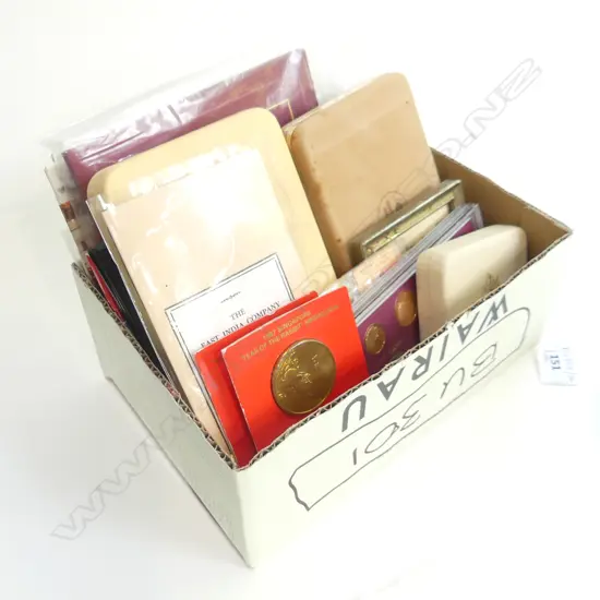 ASST. UK / PACIFIC COIN SETS; COOK ISLANDS, SAMOA, PNG + ETC