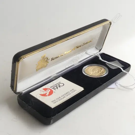 1990 NEW ZEALAND 1/2OZ PROOF GOLD $150 KIWI COIN