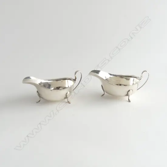 PR SILVER SAUCE BOATS Birmingham 1938. 103gms.