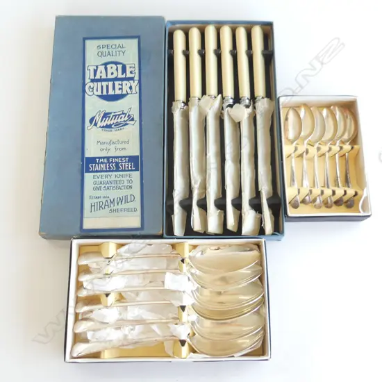 3 BOXES SILVER PLATED CUTLERY