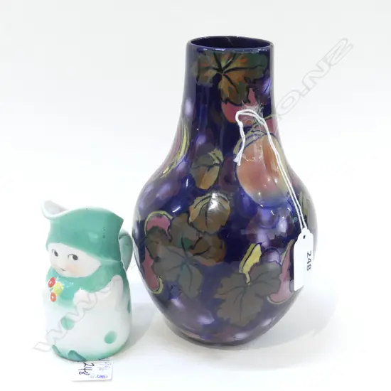 2POTTERY ITEMS MABEL LUCIE ATTWELL BOO BOO JUG & PHOENIXWARE VASE AF JUG H.100mm