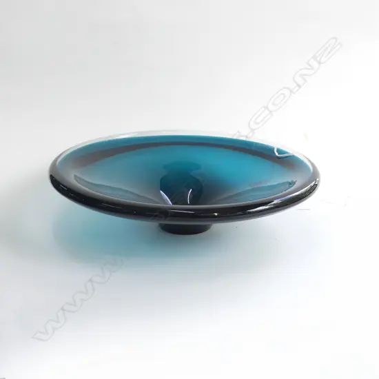 BLUE MURANO CENTER BOWL 300mm dia
