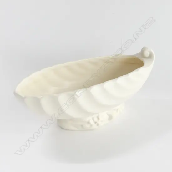 CROWN LYNN WHITE VASE W.220mm