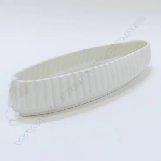 CROWN LYNN WHITE VASE; TIKI MARK W.300mm