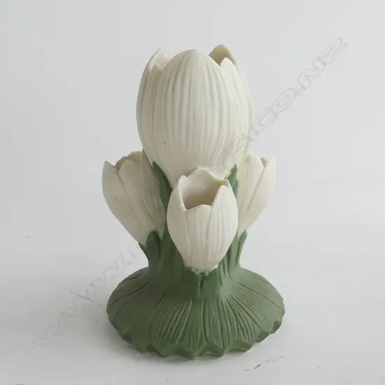 VINTAGE PARIAN WARE TULIP SHAPED FLOWER VASE H. 165MM