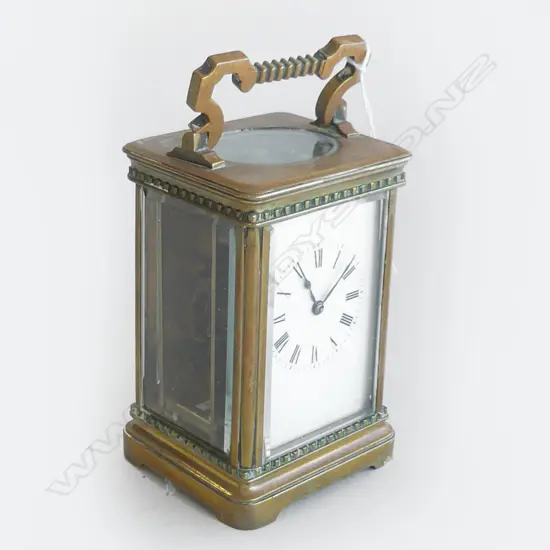 BRASS FRENCH CARRIAGE CLOCK H.175MM