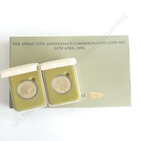 ANZAC 75TH ANNIVERSARY COMMEMORATIVE COIN SET BOX SET
