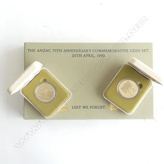 ANZAC 75TH ANNIVERSARY COMMEMORATIVE COIN SET BOX SET
