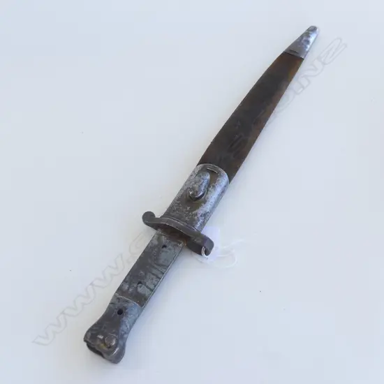 ONE OLD WILKINSON BAYONET INSCABBARD MISSING GRIP 440MM LONG